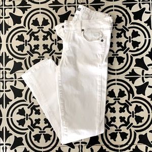 Womens cropped white Paige jeans